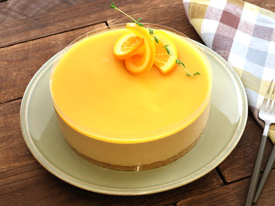 ミルクティーとオレンジのケーキ