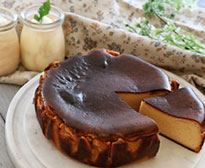 1日完結1Day料理教室:バスクチーズケーキと紅茶とミルクのマーブルムース